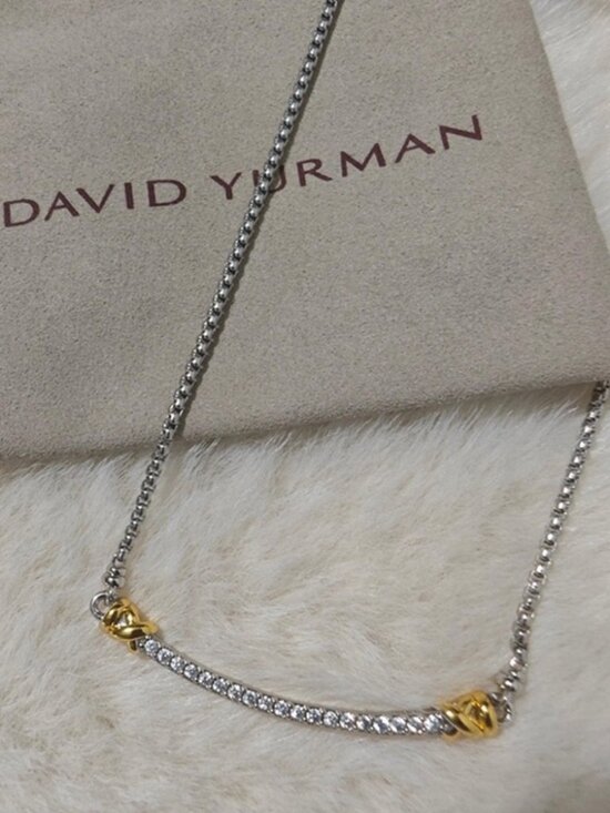 David Yurman🌟 Jewelry - David Yurman Silver and Gold Necklace